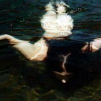 swimming under water at lake 