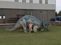 Naked With a Dinosaur