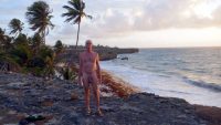 Nude at Bottom Bay, Barbados, for the sunrise 