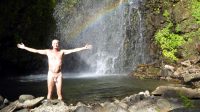 Nude at Dark Vale Falls, St. Vincent 
