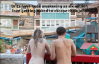 Brits have nude awakening as six million love getting naked to escape their jobs 