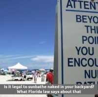 Is it legal to sunbathe naked in your backyard 